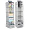 mDesign Fabric Nursery Hanging Organizer with 7 Shelves/3 Drawers